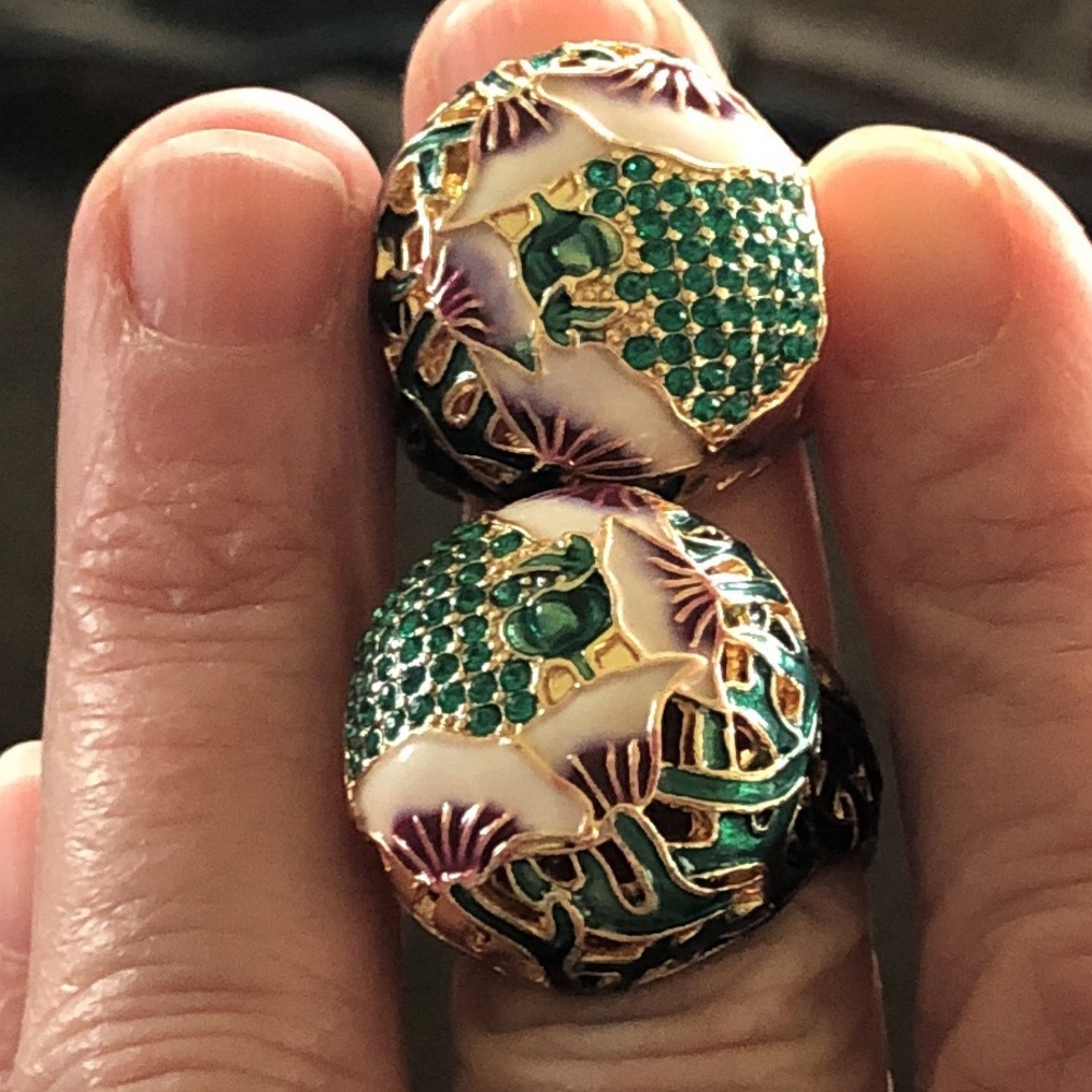 Set of 2 enamel rings